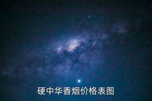 硬中华香烟价格表图