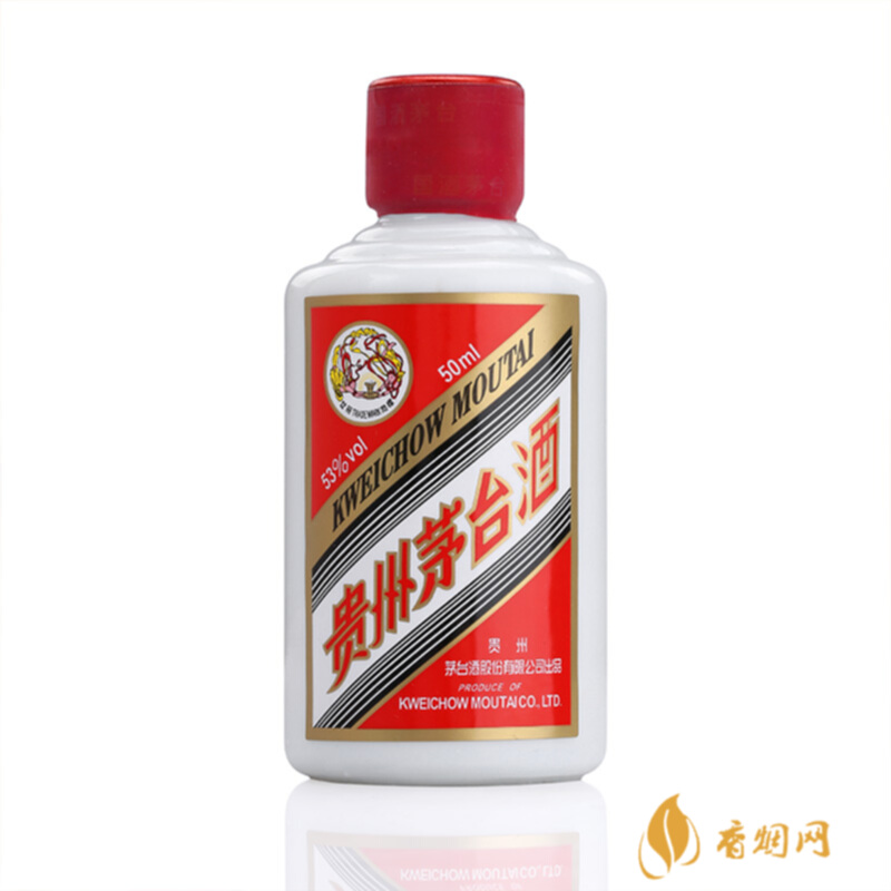 飞天茅台 金色条盒53度酱香型白酒 礼盒50ml*5瓶*12盒图片