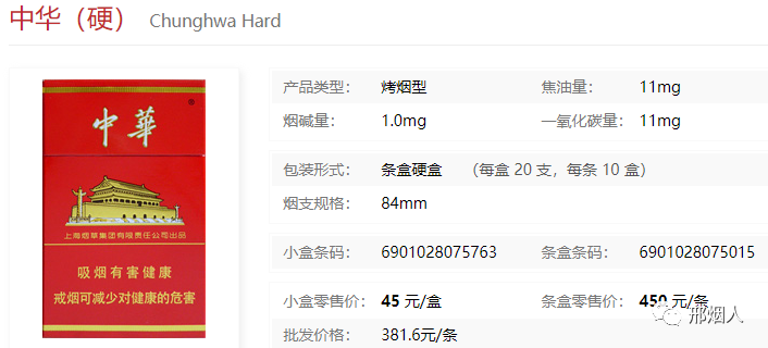 中华烟_烟中华多少钱一盒_烟中华图片