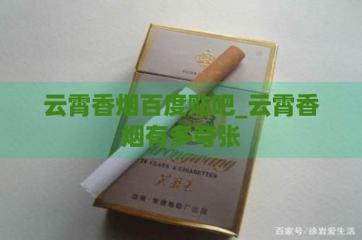 云霄香烟百度贴吧_云霄香烟有多夸张-第2张图片-香烟批发平台